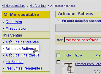 Artculos Activos